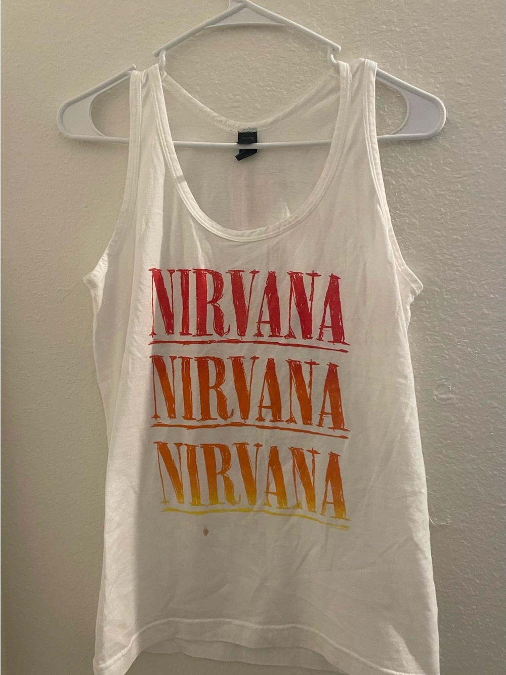 NIRVANA Red-Orange-Yellow Gradient Logo Tank